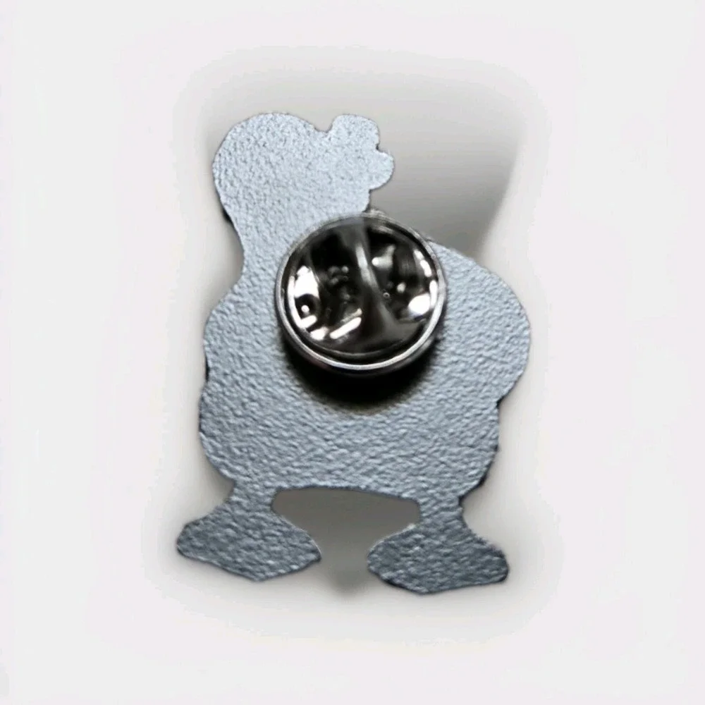 Humorous‎ Pinback Duck With Kife